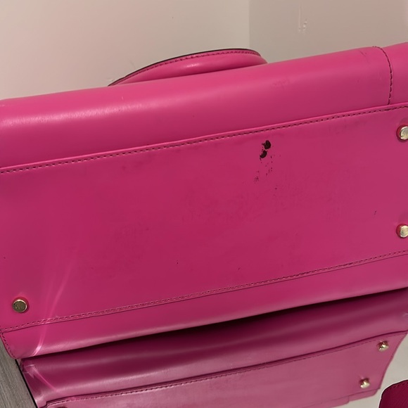 Kate Spade Pink-Orange Mini Bernadine Hadley Street Satchel with matching wallet - Picture 6 of 6